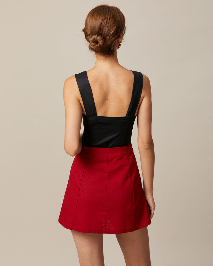 The Square Neck Embroidery Cami Top Tops - RIHOAS