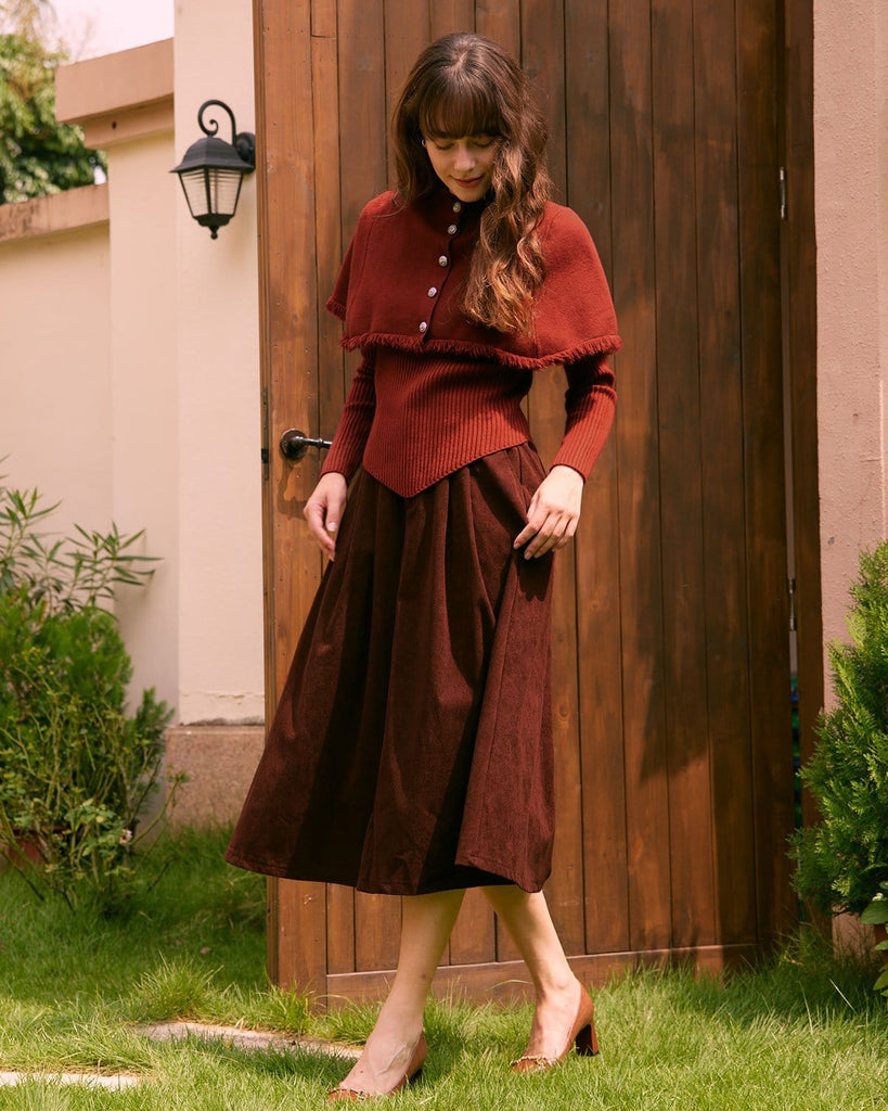 The Stand Cape Knitted Top Tops - RIHOAS