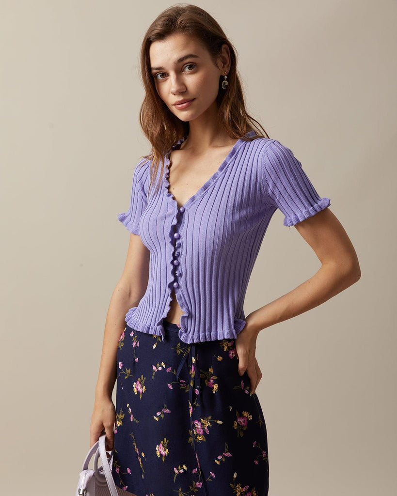 The Tie-Waist Floral Mini Skirt Bottoms - RIHOAS