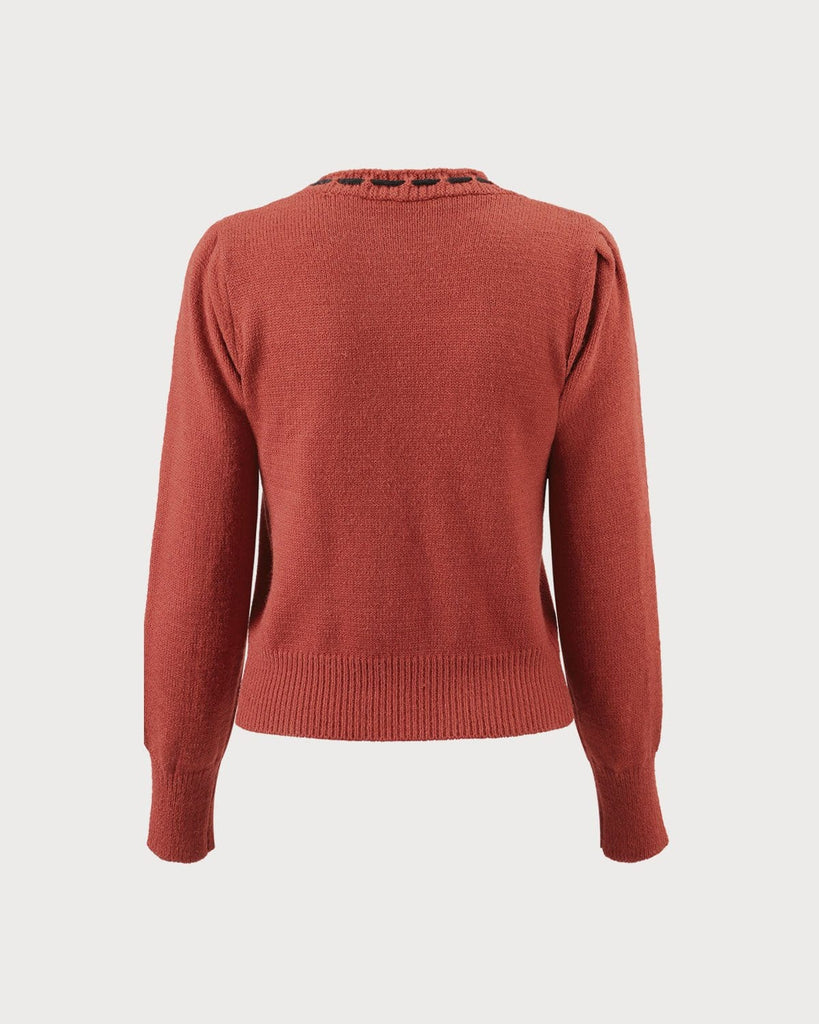The V-Neck Tie Button Cardigan Tops - RIHOAS