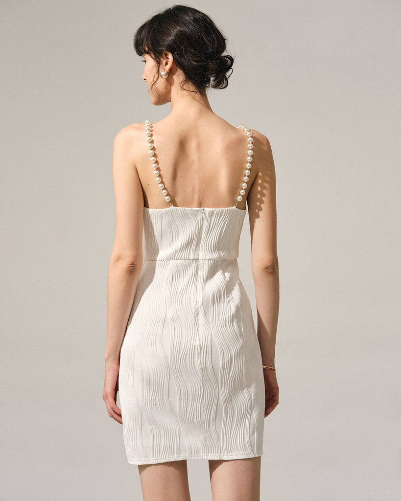 The Water Ripple Pearls Cami Dress Dresses - RIHOAS