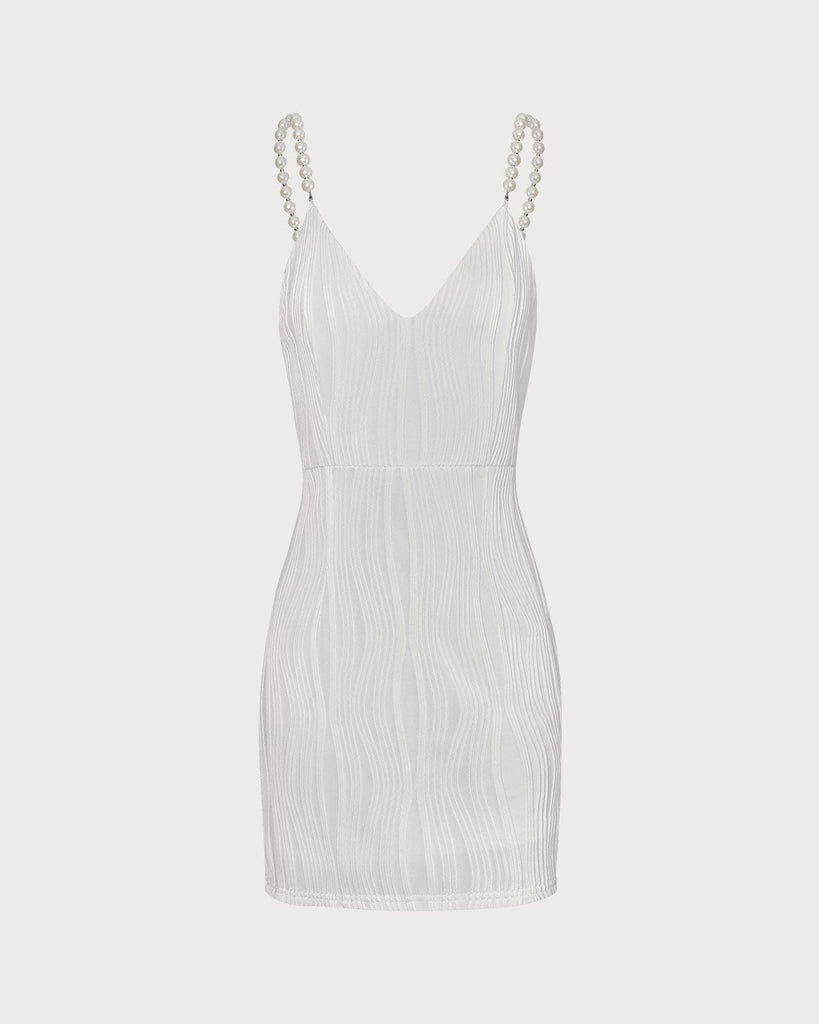 The Water Ripple Pearls Cami Dress Dresses - RIHOAS