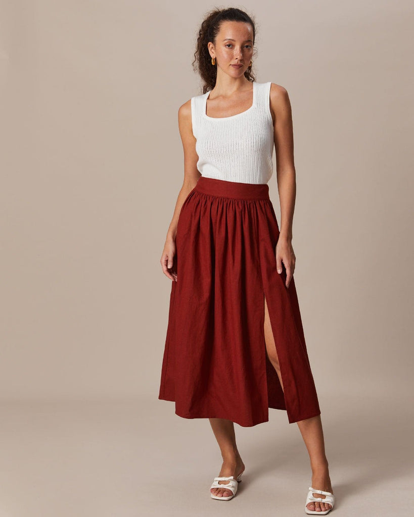The White Sleeveless Pointelle Knit Tank Top Tops - RIHOAS